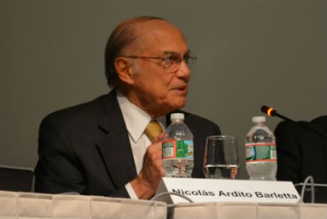 Former President of Panama Nicolás Ardito Barletta at the Inter-American Dialogue 6.17.13