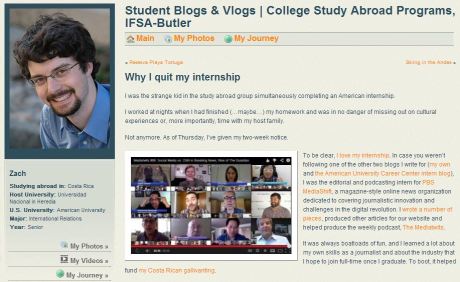 'Why I quit my internship'