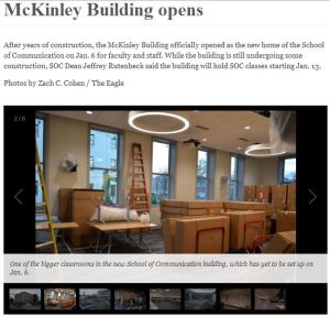 The Eagle 1.13.14 McKinley Building opens